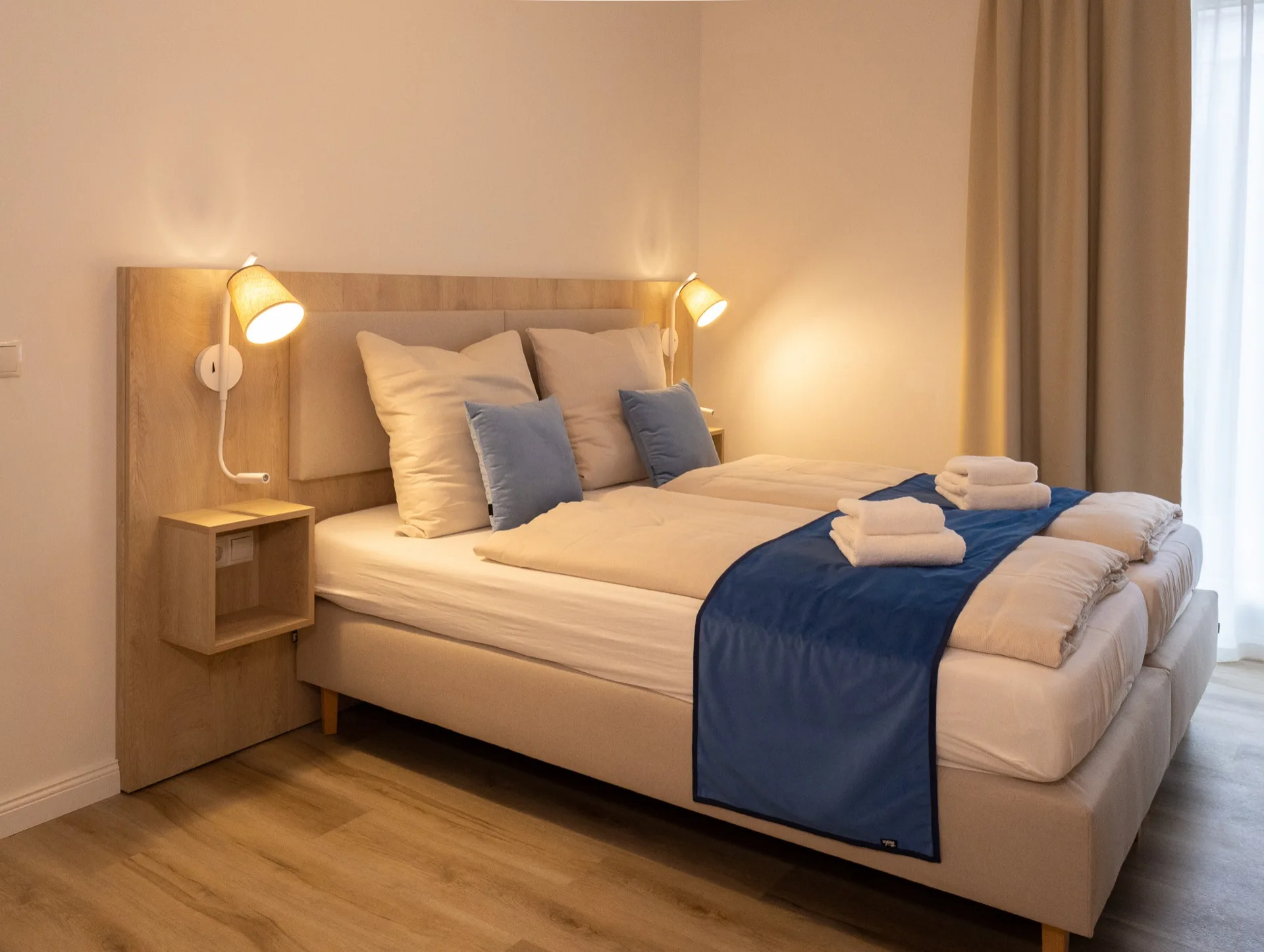Doppelzimmer Boutique Kajüte im FairSchlafen Hotel Neustadt in Holstein